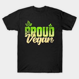 Proud Vegan Vegetarian Food I Am A Vegan T-Shirt